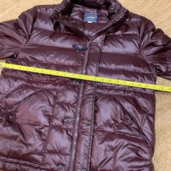 J Crew Jacket Mens Medium Dark Purple Puffer Insulated Coat Outerwear - Picture 11 of 16